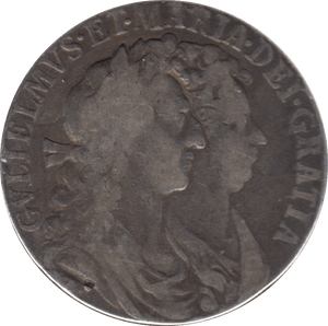 1689 HALFCROWN ( GF ) 6 - Halfcrown - Cambridgeshire Coins