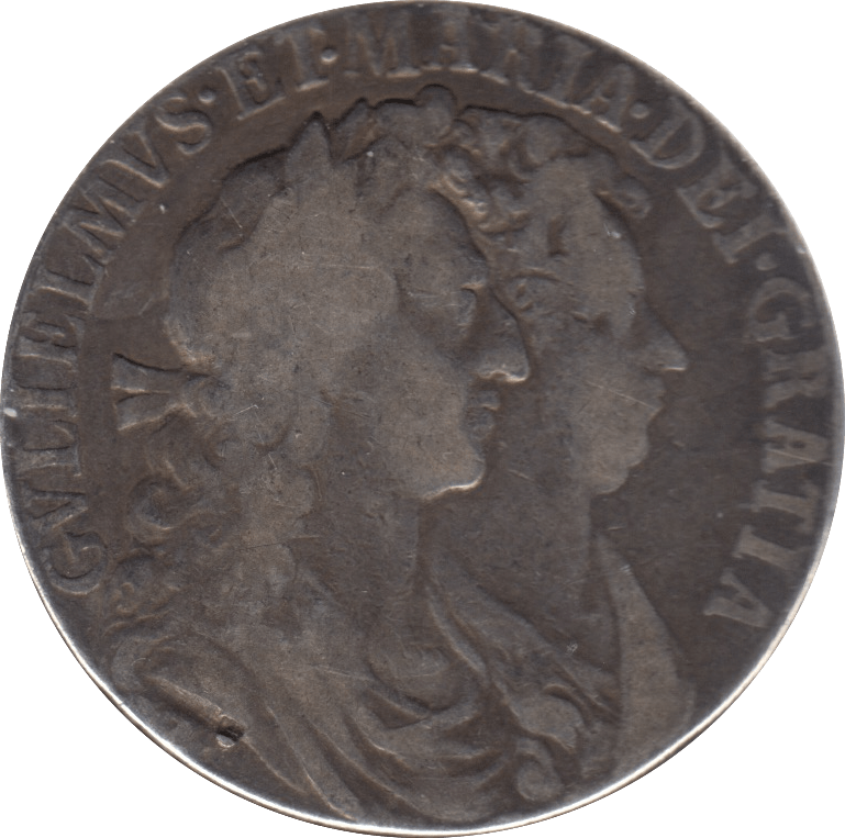 1689 HALFCROWN ( GF ) 6 - Halfcrown - Cambridgeshire Coins