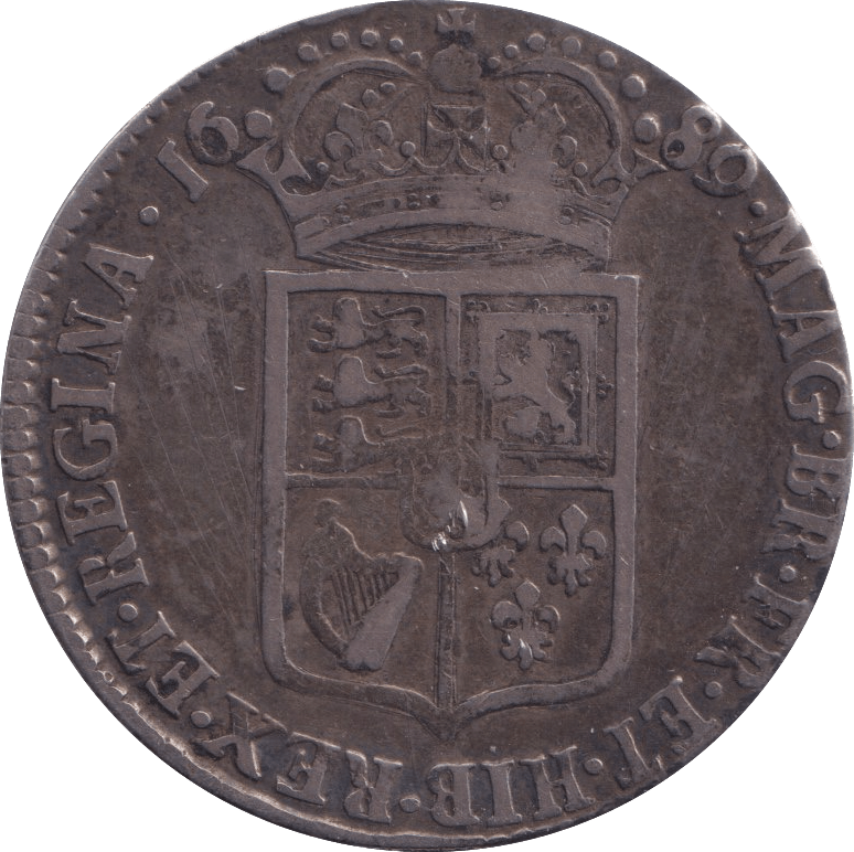 1689 HALFCROWN ( GF ) - Halfcrown - Cambridgeshire Coins