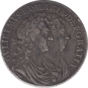 1689 HALFCROWN ( GVF ) 2 - Halfcrown - Cambridgeshire Coins