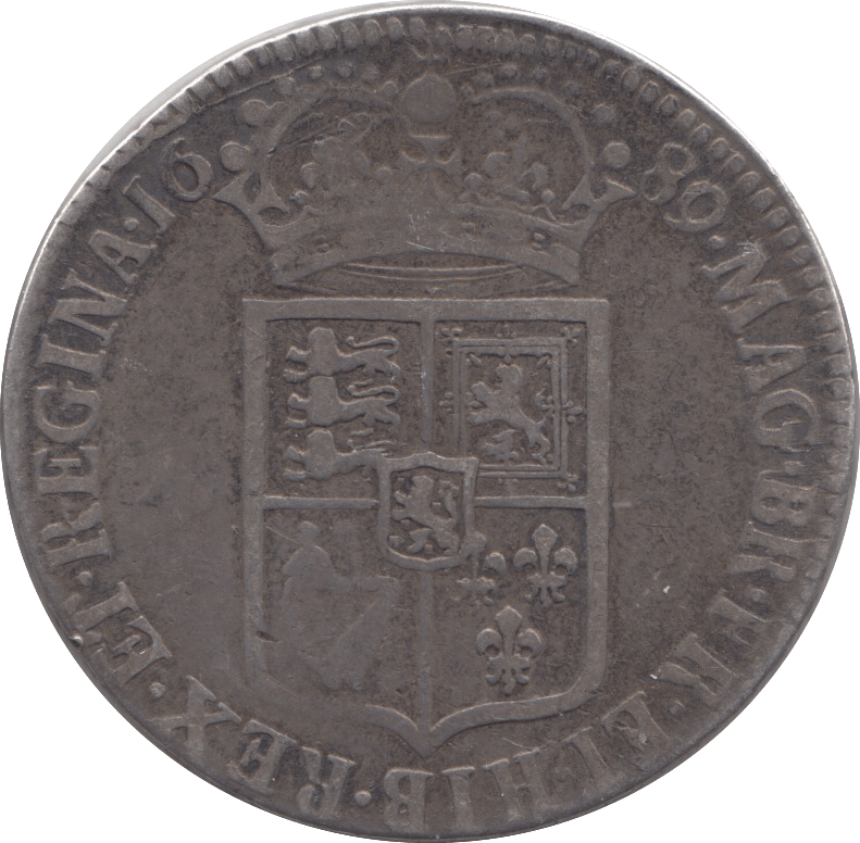 1689 HALFCROWN ( VF ) 4 - Halfcrown - Cambridgeshire Coins