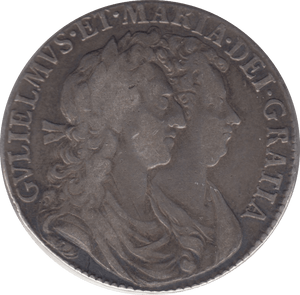 1689 HALFCROWN ( VF ) 4 - Halfcrown - Cambridgeshire Coins