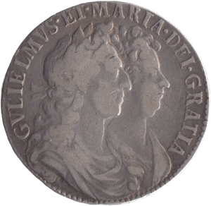 1689 HALFCROWN ( VF ) - Halfcrown - Cambridgeshire Coins