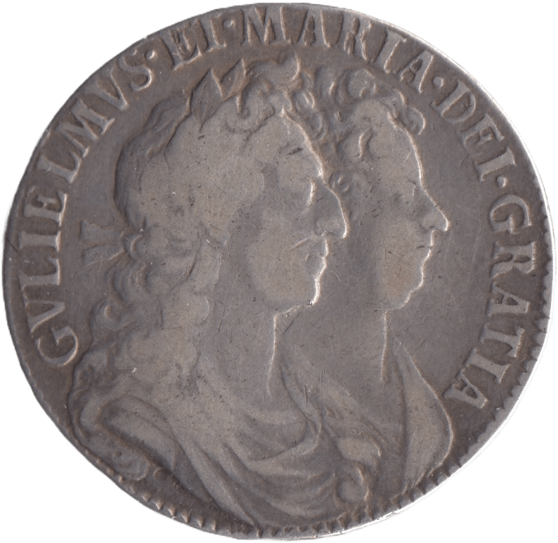 1689 HALFCROWN ( VF ) - Halfcrown - Cambridgeshire Coins