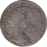 1689 HALFCROWN ( VF ) - Halfcrown - Cambridgeshire Coins