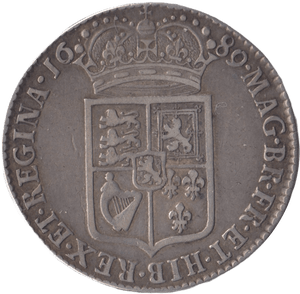 1689 HALFCROWN ( VF ) - Halfcrown - Cambridgeshire Coins