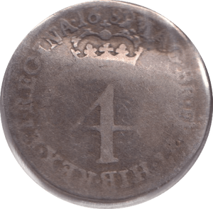 1689 MAUNDY FOURPENCE ( FINE ) - Maundy Coins - Cambridgeshire Coins