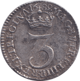 1689 MAUNDY THREEPENCE ( VF ) - MAUNDY THREEPENCE - Cambridgeshire Coins