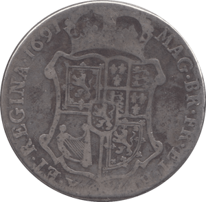 1691 40 SHILLINGS SCOTLAND - HALFCROWN - Cambridgeshire Coins