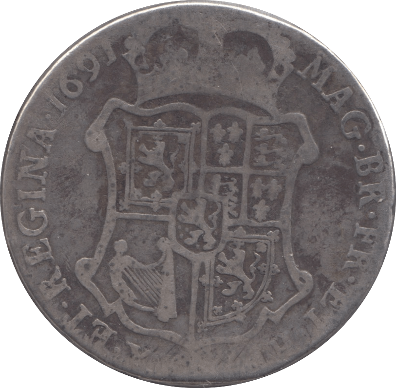 1691 40 SHILLINGS SCOTLAND - HALFCROWN - Cambridgeshire Coins