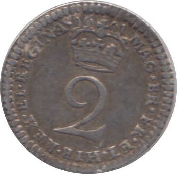 1691 MAUNDY TWOPENCE ( GF ) - Maundy Coins - Cambridgeshire Coins