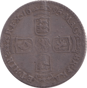 1695 SIXPENCE ( FINE ) - SIXPENCE - Cambridgeshire Coins