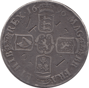 1696 CROWN ( GF ) 4 - Crown - Cambridgeshire Coins