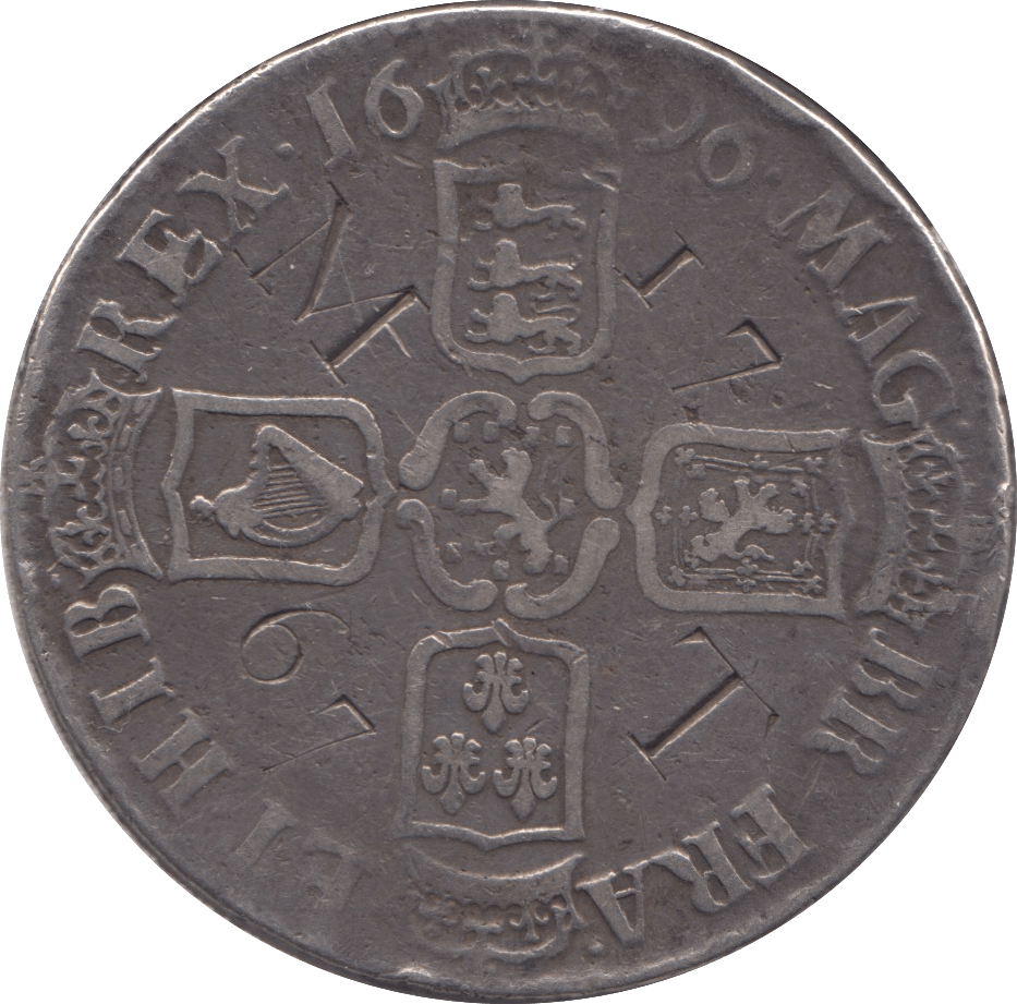 1696 CROWN ( GF ) 4 - Crown - Cambridgeshire Coins