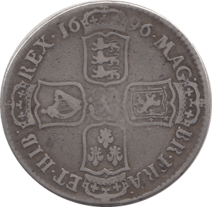1696 HALFCROWN ( FINE ) - Crown - Cambridgeshire Coins