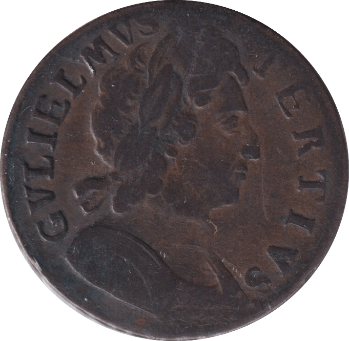 1696 HALFPENNY ( FINE ) - Halfpenny - Cambridgeshire Coins