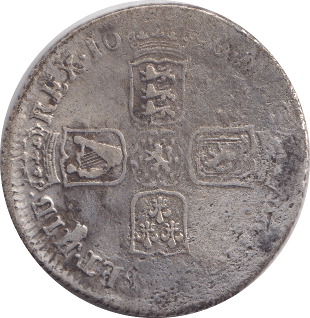 1696 SHILLING ( FINE ) - Halfpenny - Cambridgeshire Coins