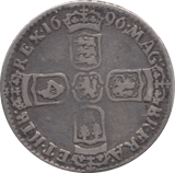 1696 SIXPENCE ( GF ) 5 - Sixpence - Cambridgeshire Coins