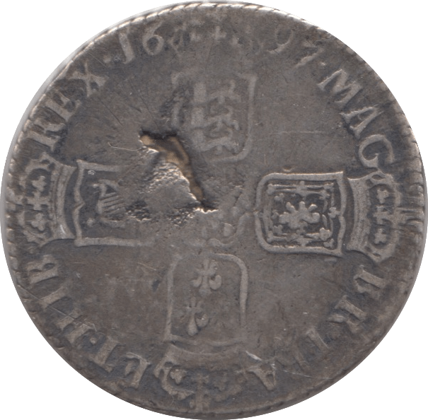 1697 SHILLING ( FAIR ) - ONE SHILLING - Cambridgeshire Coins