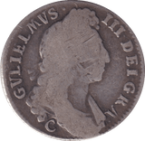 1697 SHILLING ( FINE ) - Shilling - Cambridgeshire Coins