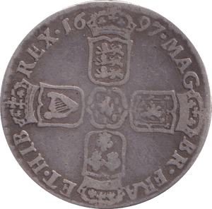 1697 SHILLING ( FINE ) - Shilling - Cambridgeshire Coins