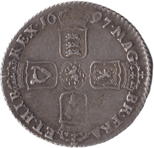 1697 SHILLING ( VF ) - Shilling - Cambridgeshire Coins