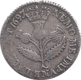 1697 SCOTTISH FIVE SHILLINGS ( RARE )