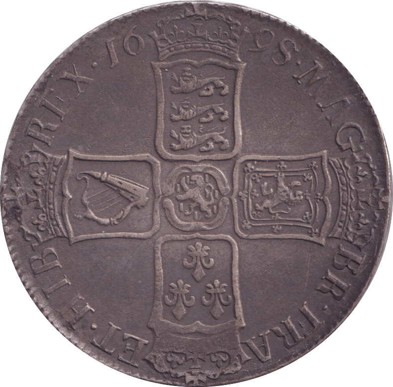 1698 HALFCROWN ( GVF ) - Halfcrown - Cambridgeshire Coins