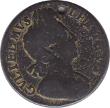 1700 HALFPENNY ( FAIR ) HOLED 8 - HALFPENNY - Cambridgeshire Coins