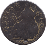 1700 HALFPENNY ( FAIR ) HOLED 8 - HALFPENNY - Cambridgeshire Coins