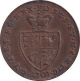 1701 HALF GUINEA GAMING TOKEN - GAMING TOKEN - Cambridgeshire Coins