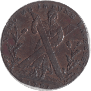 1701 HALFPENNY TOKEN EDINBURGH - HALFPENNY TOKEN - Cambridgeshire Coins