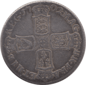 1702 SHILLING ( FINE ) 3 - Shilling - Cambridgeshire Coins