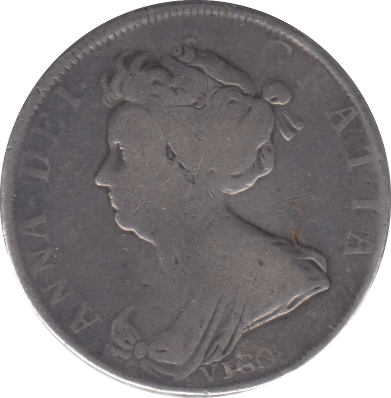 1703 HALFCROWN VIRGO ( FINE ) - Halfcrown - Cambridgeshire Coins