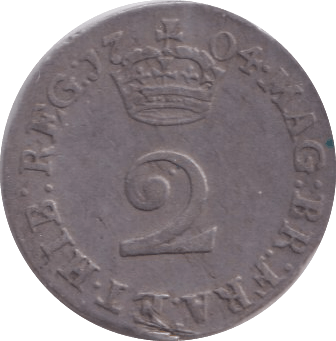 1704 MAUNDY TWOPENCE ( VF ) - Maundy Coins - Cambridgeshire Coins
