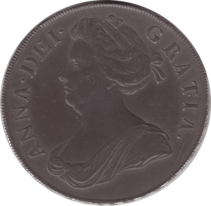 1707 CROWN ( AUNC ) SECUNDO - Crown - Cambridgeshire Coins