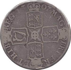 1707 CROWN ( F ) SEXTO E BELOW - CROWN - Cambridgeshire Coins