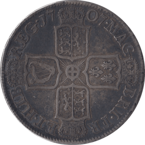 1707 HALFCROWN ( VF ) - Halfcrown - Cambridgeshire Coins