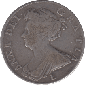 1708 HALFCROWN ( FINE ) D - HALFCROWN - Cambridgeshire Coins