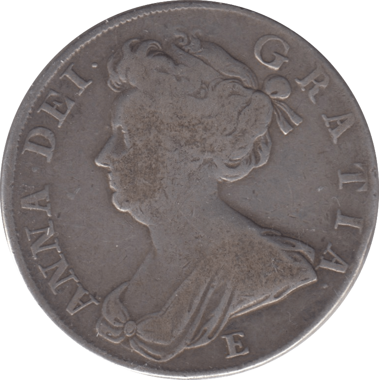 1708 HALFCROWN ( FINE ) D - HALFCROWN - Cambridgeshire Coins