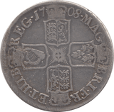 1708 HALFCROWN ( FINE ) E - Crown - Cambridgeshire Coins