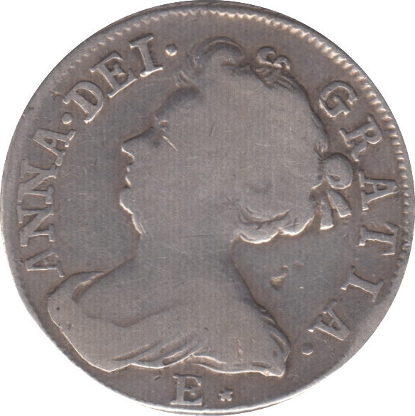 1708 HALFCROWN ( FINE ) E - HALFCROWN - Cambridgeshire Coins