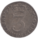 1708 MAUNDY THREEPENCE ( VF ) - MAUNDY THREEPENCE - Cambridgeshire Coins