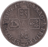 1708 SHILLING ( FINE ) - Shilling - Cambridgeshire Coins