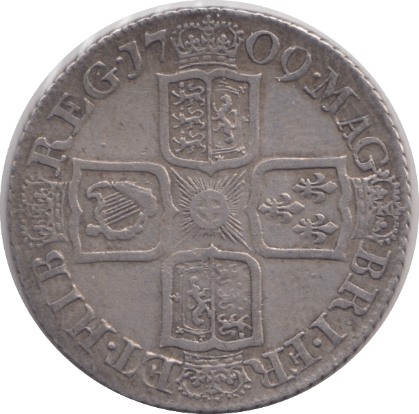 1709 SHILLING ( EF ) - Shilling - Cambridgeshire Coins