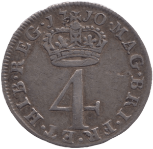 1710 MAUNDY FOURPENCE ( GVF ) - MAUNDY FOURPENCE - Cambridgeshire Coins