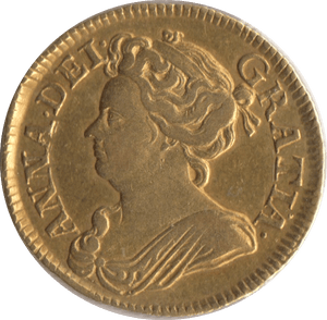 1713 GOLD ONE GUINEA ( VF ) QUEEN ANNE - Guineas - Cambridgeshire Coins