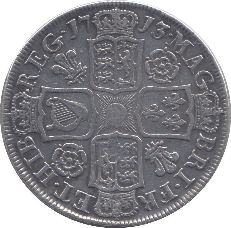 1713 HALFCROWN ( GF ) - Halfcrown - Cambridgeshire Coins