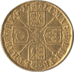 1714 GOLD ONE GUINEA ( VF ) QUEEN ANNE - Guineas - Cambridgeshire Coins