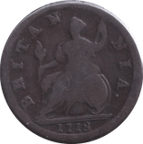 1718 HALFPENNY ( FINE ) - HALFCROWN - Cambridgeshire Coins